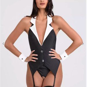 Lovehoney Fantasy Boardroom Babe Secretary Bustier Costume